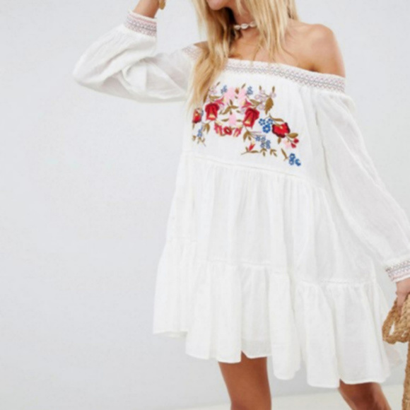 Free People Dresses & Skirts - NWT Free People Sunbeams off shoulder Mini dress